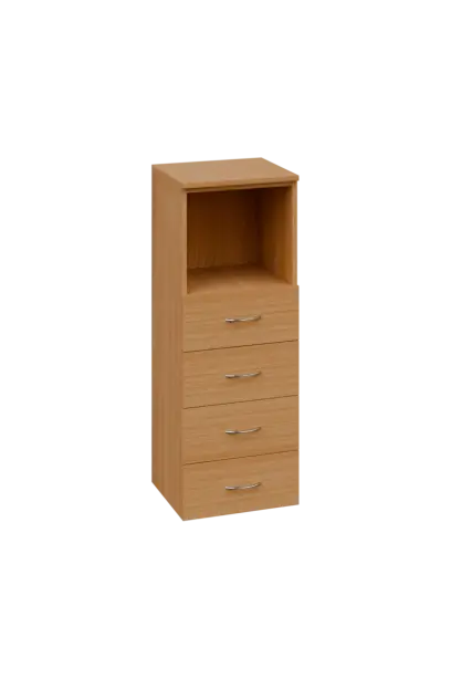 CN 3 - 44ZN skříň, 4-zásuvková/nika, 1100x400x400, buk royal